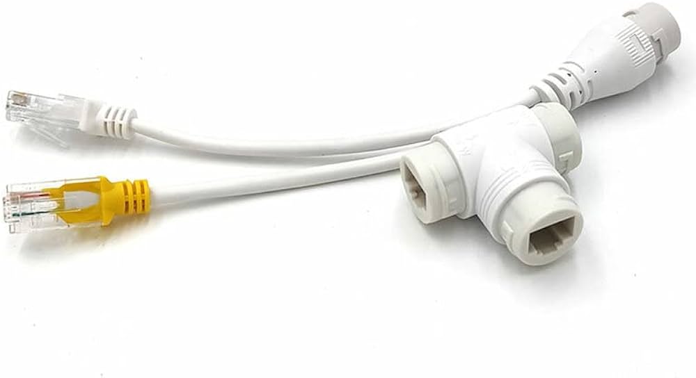 POE Splitter 1*2 RJ45 Connector For IP Camera / Router / Wireless AP
